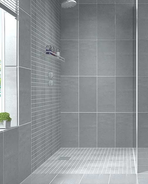 modern shower