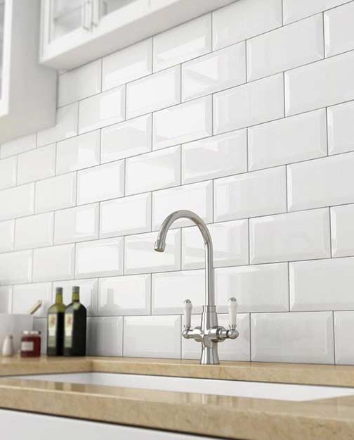kitchen tiles new in white